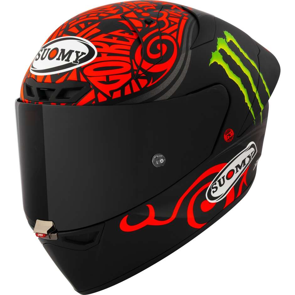 Casque Moto Intégral Racing Suomy S1-XR GP BAGNAIA MONSTER REPL.2024 Mat - -FIM