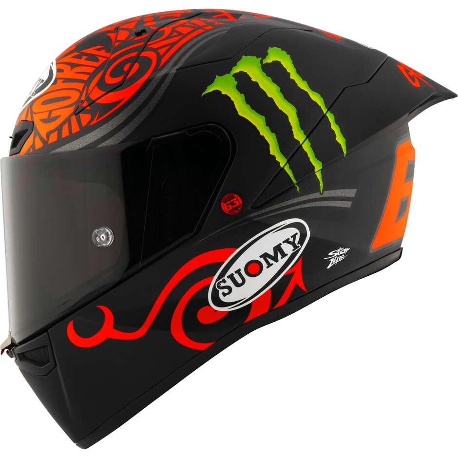 Casque Moto Intégral Racing Suomy S1-XR GP BAGNAIA MONSTER REPL.2024 Mat - -FIM