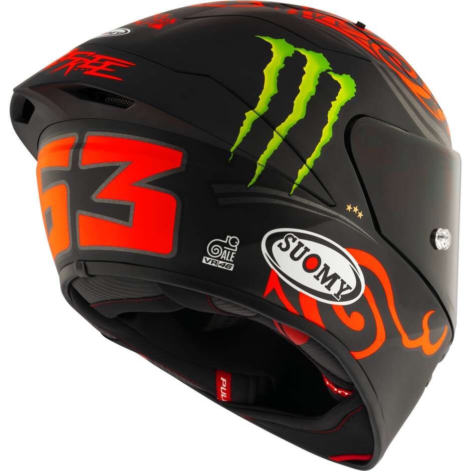 Casque Moto Intégral Racing Suomy S1-XR GP BAGNAIA MONSTER REPL.2024 Mat - -FIM