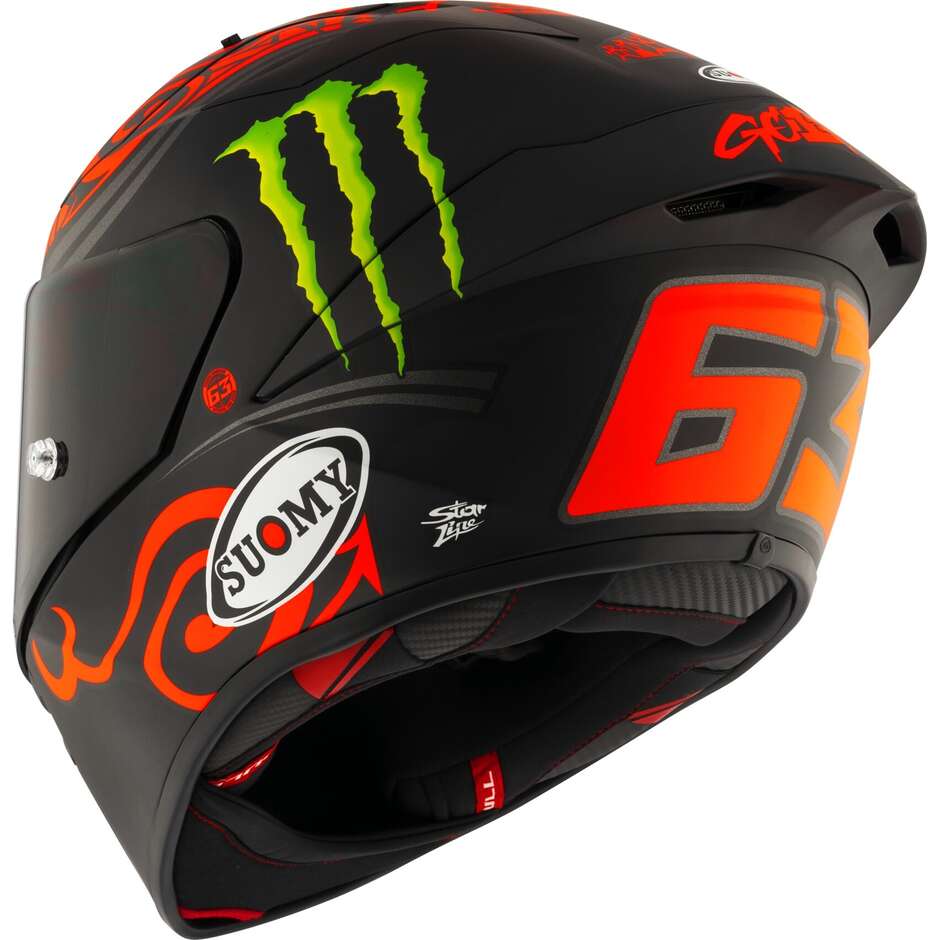 Casque Moto Intégral Racing Suomy S1-XR GP BAGNAIA MONSTER REPL.2024 Mat - -FIM