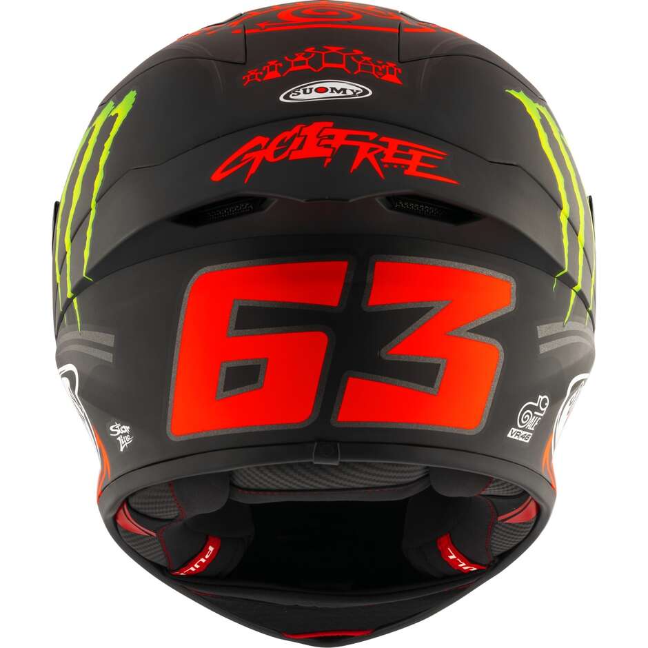 Casque Moto Intégral Racing Suomy S1-XR GP BAGNAIA MONSTER REPL.2024 Mat - -FIM