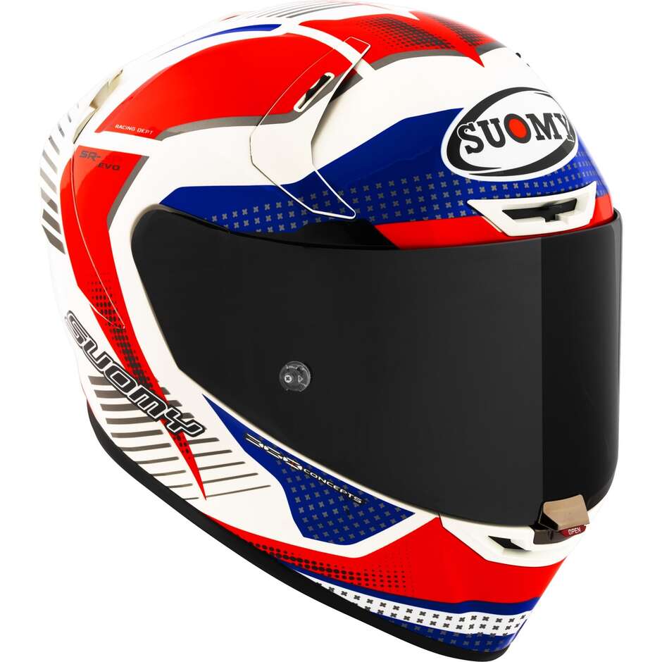 Casque Moto Intégral Racing Suomy SR-GP EVO AIRSPEED Rouge Bleu