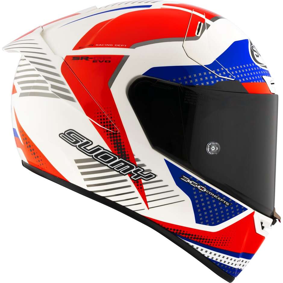 Casque Moto Intégral Racing Suomy SR-GP EVO AIRSPEED Rouge Bleu