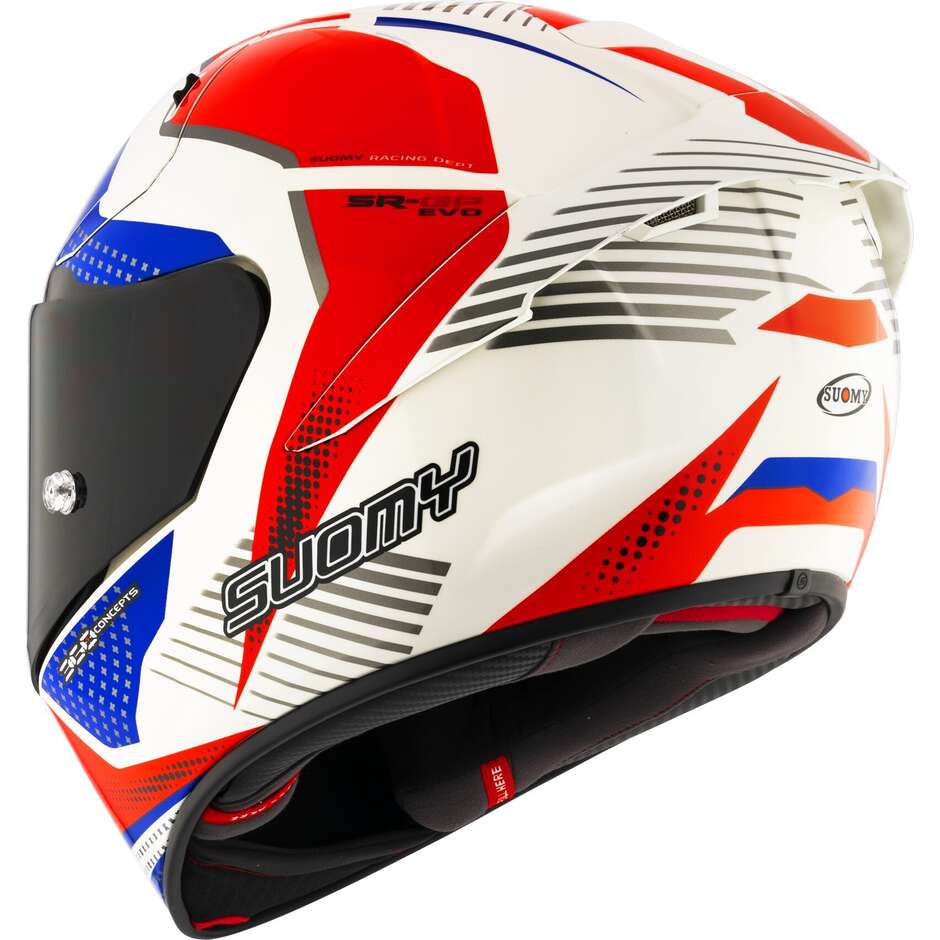 Casque Moto Intégral Racing Suomy SR-GP EVO AIRSPEED Rouge Bleu