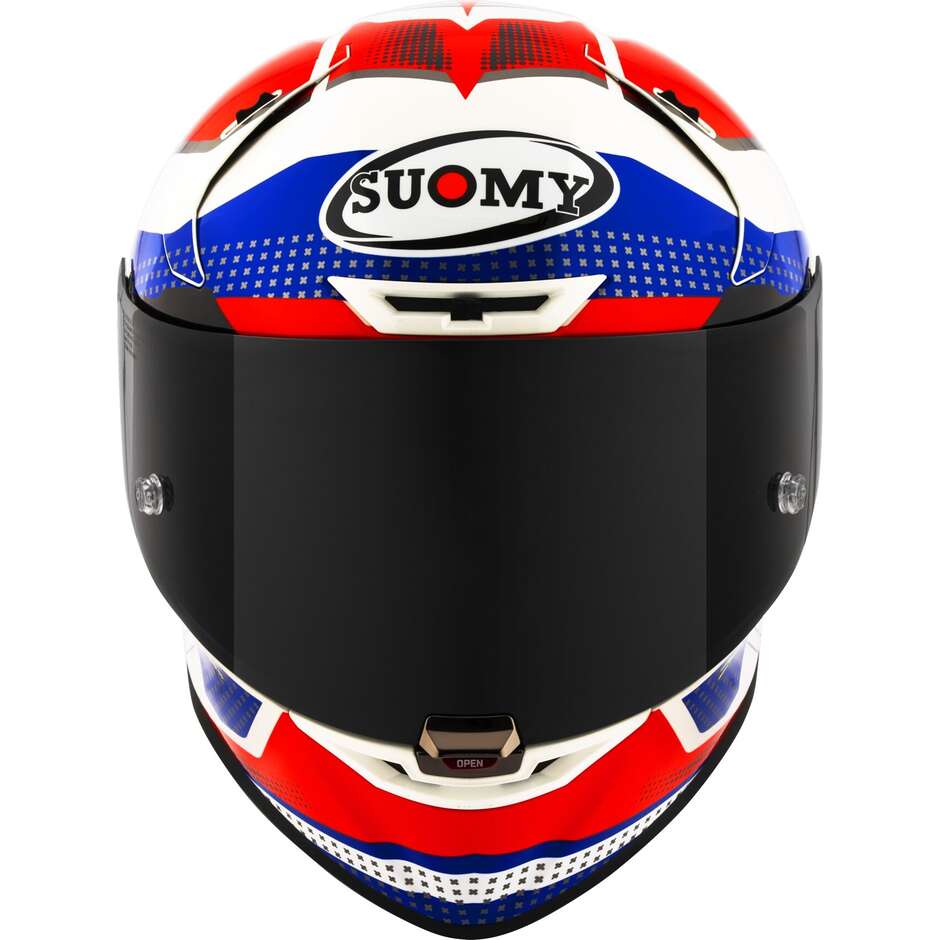 Casque Moto Intégral Racing Suomy SR-GP EVO AIRSPEED Rouge Bleu