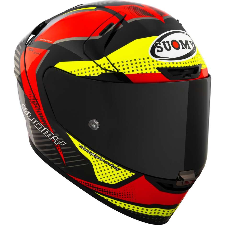 Casque Moto Intégral Racing Suomy SR-GP EVO AIRSPEED Rouge Jaune