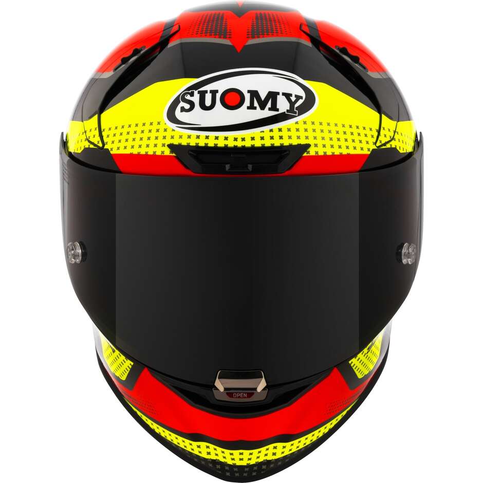 Casque Moto Intégral Racing Suomy SR-GP EVO AIRSPEED Rouge Jaune