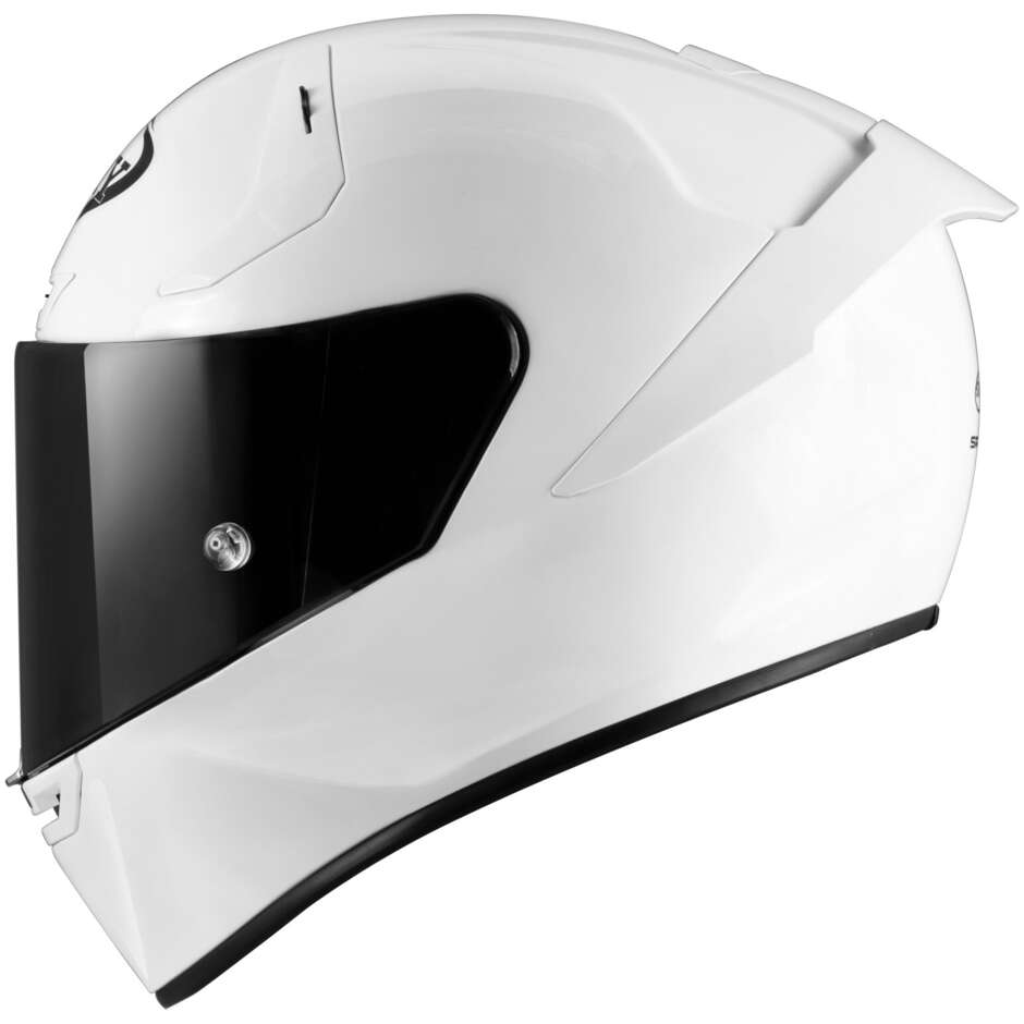 Casque Moto Intégral Racing Suomy SR-GP EVO PLAIN Blanc Perle