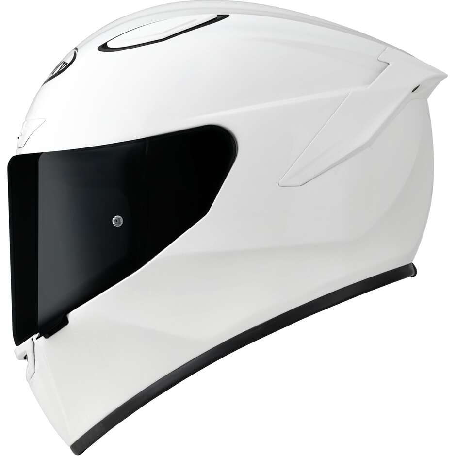 Casque Moto Intégral Racing Suomy TRACK-1 PLAIN Blanc