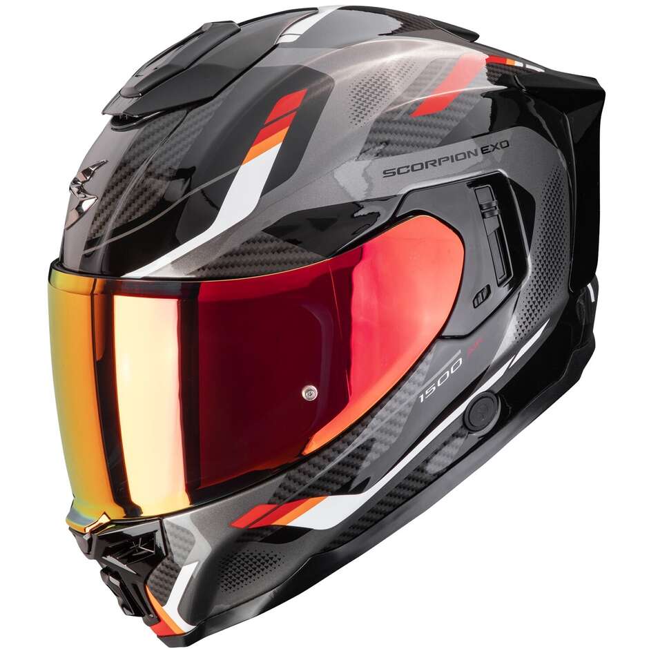 Casque moto intégral Scorpion EXO-1500 AIR SLEEK Noir Rouge