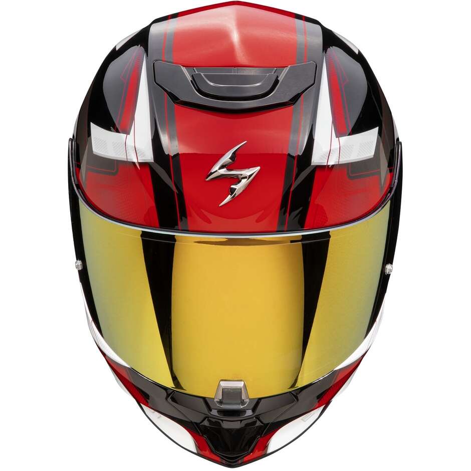 Casque moto intégral Scorpion EXO-391 CAPTOR noir rouge