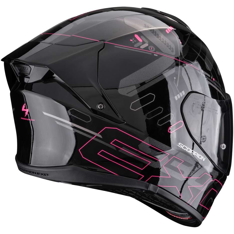 Casque moto intégral Scorpion EXO-530 AIR FOND Noir Rose