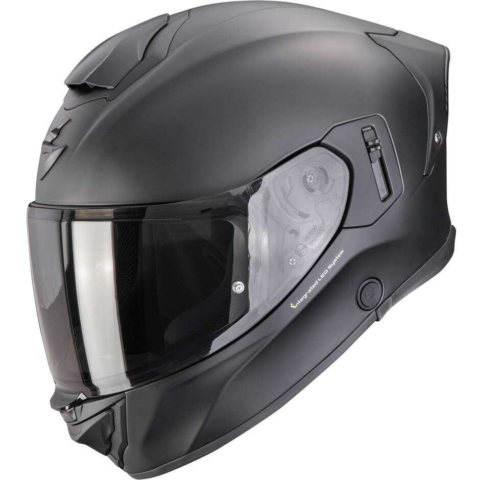 Casque moto intégral Scorpion EXO-530 i AIR SOLID, noir mat