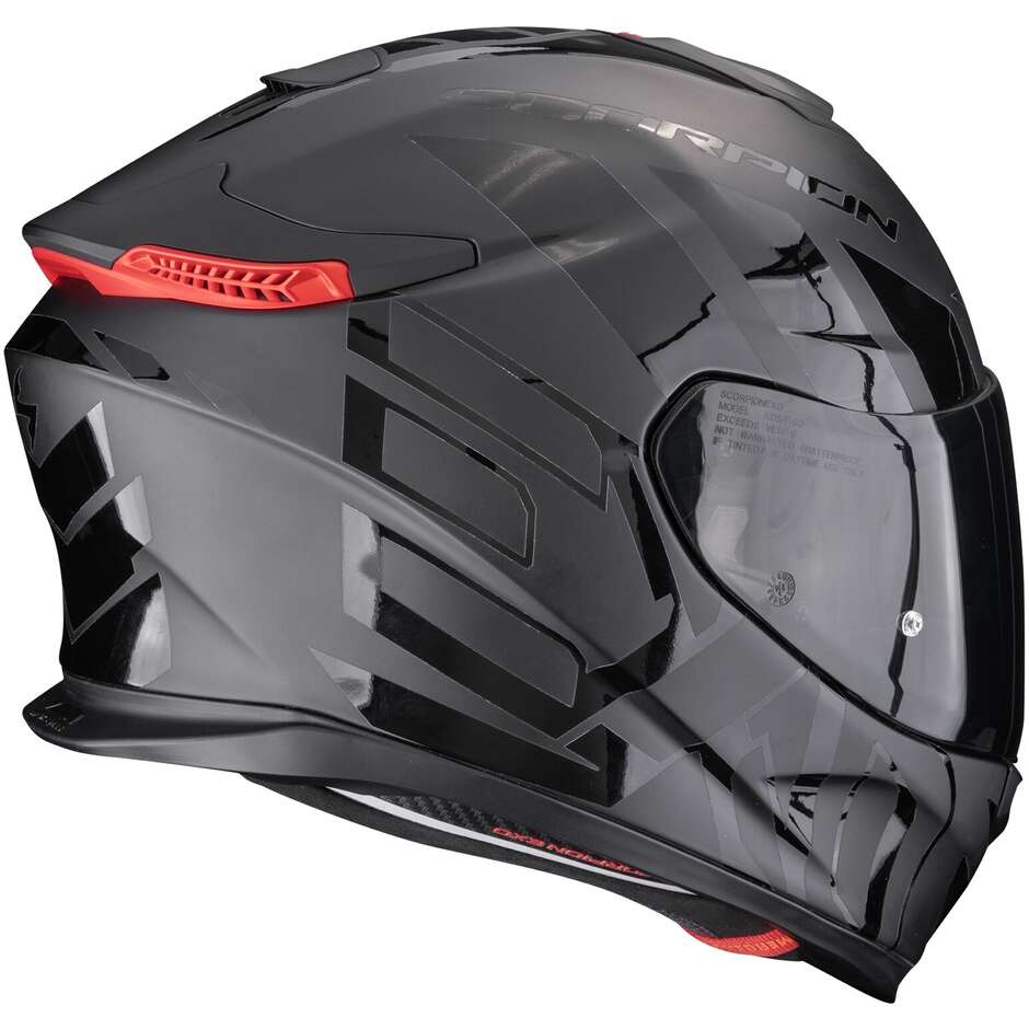 Casque moto intégral Scorpion EXO-GT SP AIR NOBLE, noir mat