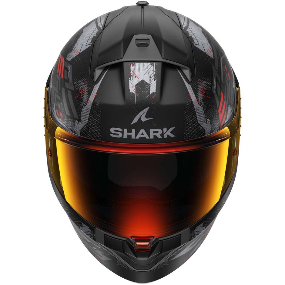 Casque Moto Intégral Shark RIDILL 2 MOLOKAI Noir Mat Rouge Anthracite