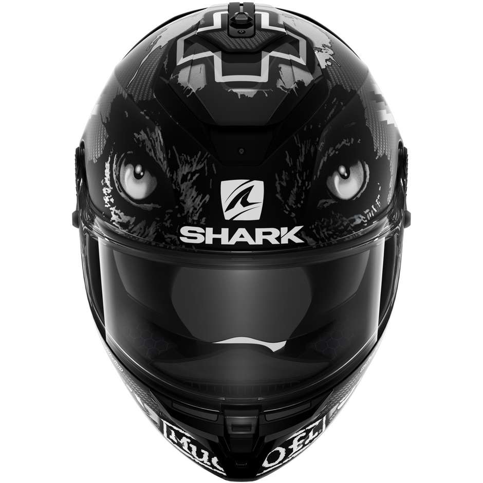 Casque Moto Intégral Shark SPARTAN GT CARBON REDDING Blanc Anthracite