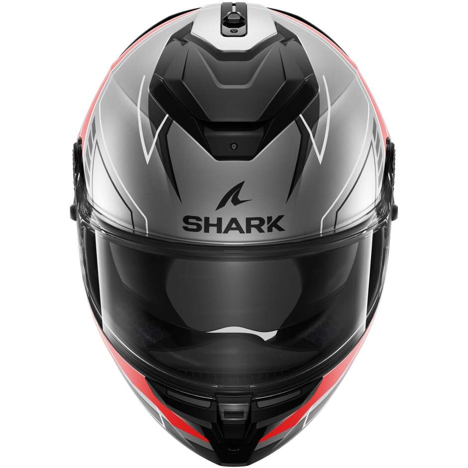 Casque Moto Intégral Shark SPARTAN GT PRO TORIAN Mat Anthracite Rouge Noir
