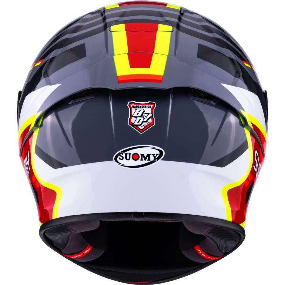 Casque moto intégral Suomy SR-GP EVO INFRARED, blanc, noir, rouge