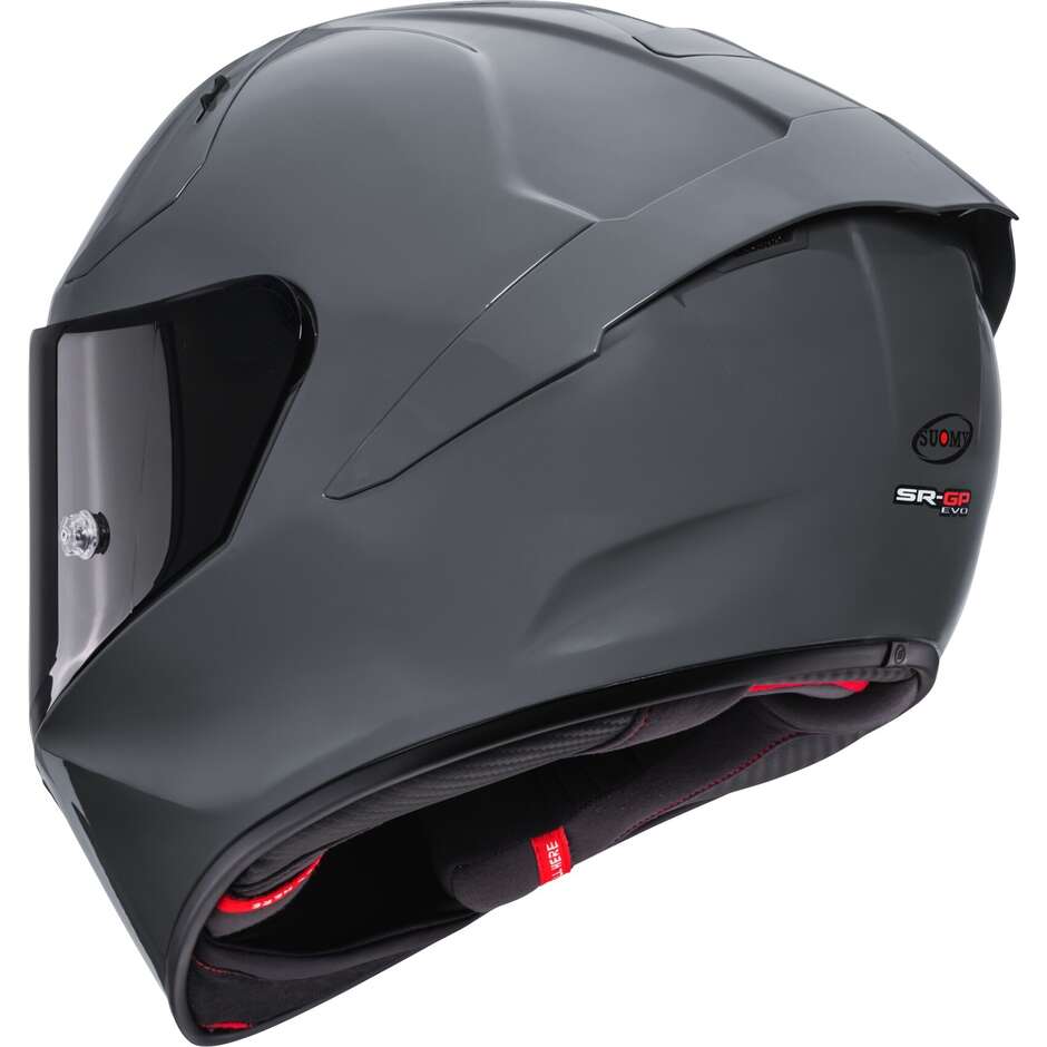 Casque moto intégral Suomy SR-GP EVO PLAIN GRL, gris