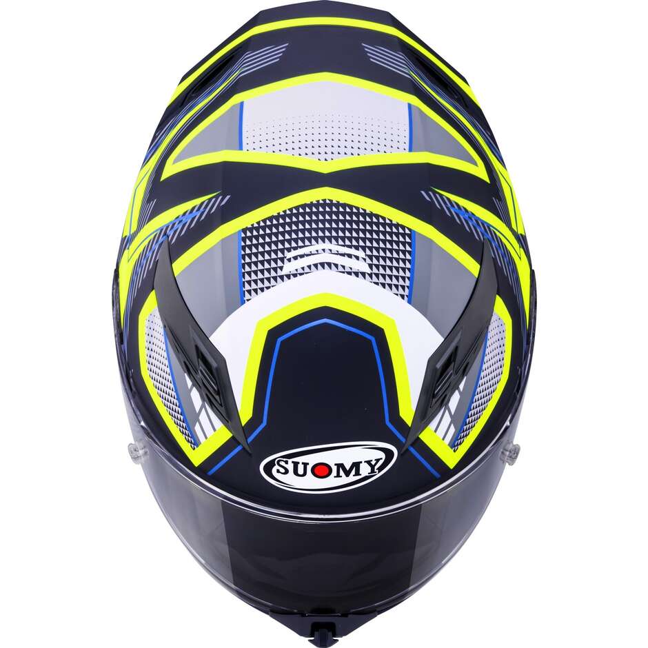 Casque moto intégral Suomy STELLAR 2 BLACKSTAR noir mat jaune