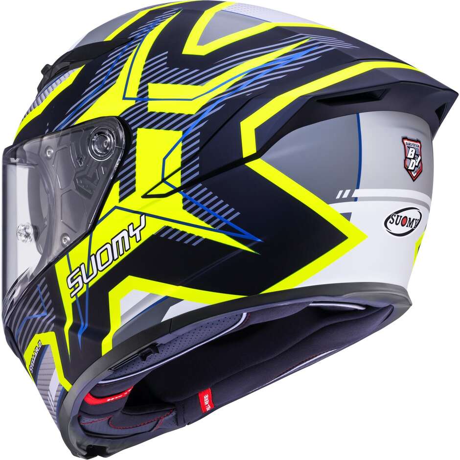 Casque moto intégral Suomy STELLAR 2 BLACKSTAR noir mat jaune