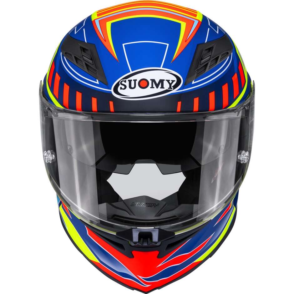 Casque moto intégral Suomy STELLAR 2 DEEPSPACE Jaune mat Bleu