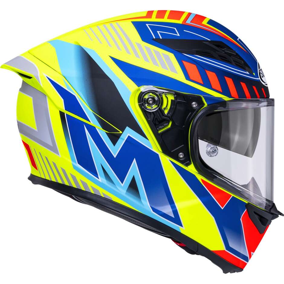 Casque moto intégral Suomy STELLAR 2 DEEPSPACE Jaune mat Bleu