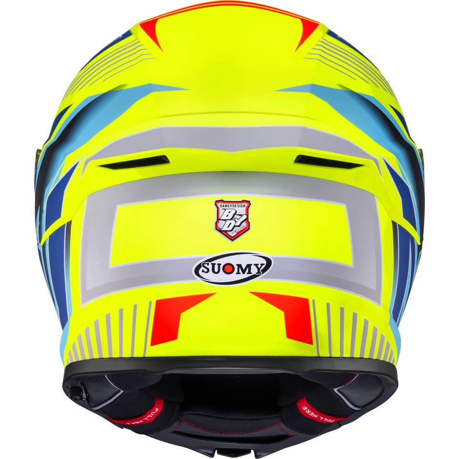 Casque moto intégral Suomy STELLAR 2 DEEPSPACE Jaune mat Bleu