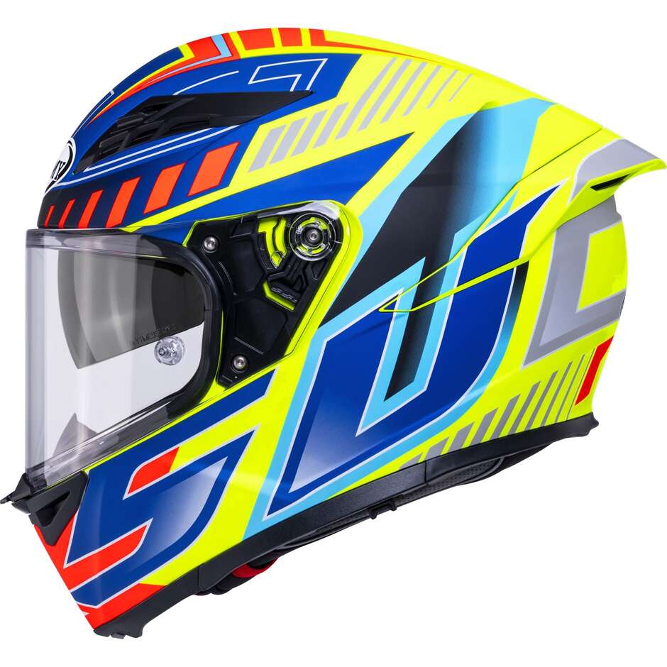 Casque moto intégral Suomy STELLAR 2 DEEPSPACE Jaune mat Bleu