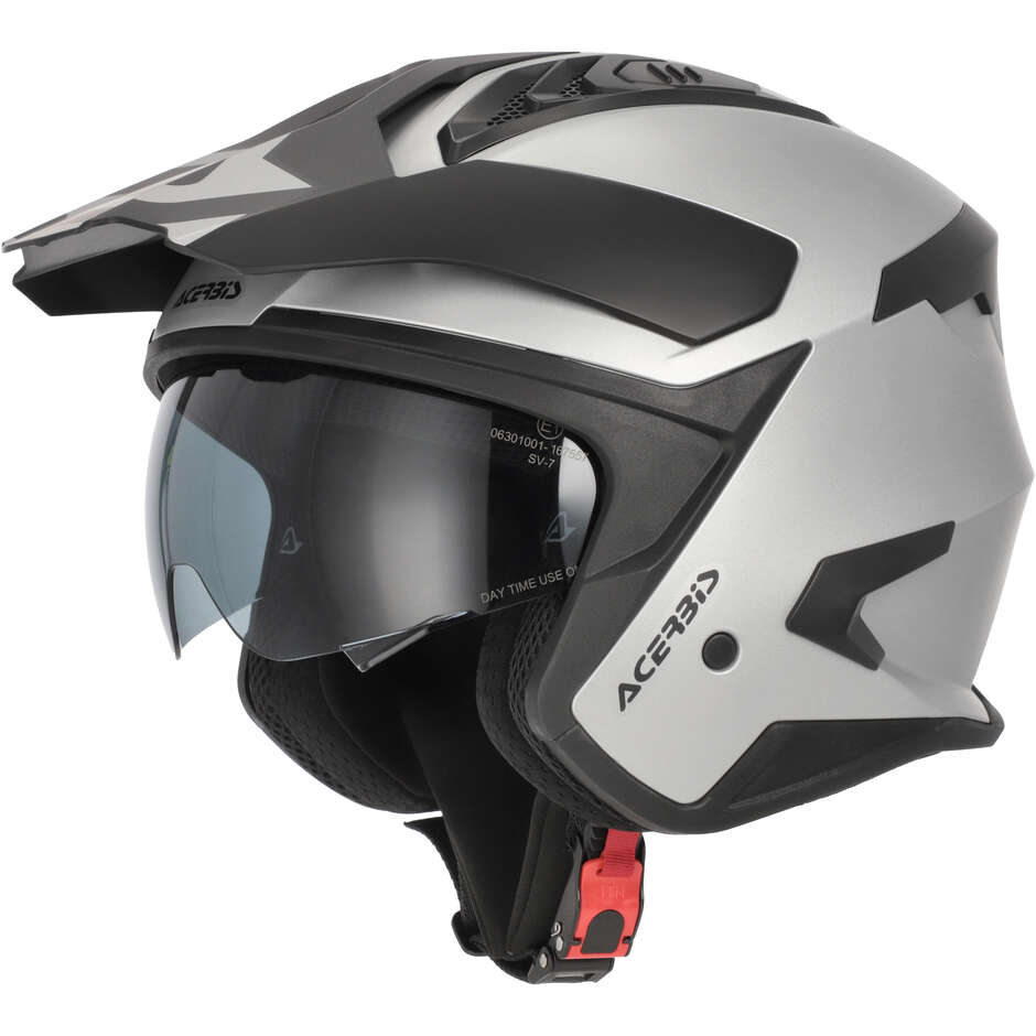 Casque Moto Jet Acerbis ARIA EVO METALLIC Argent
