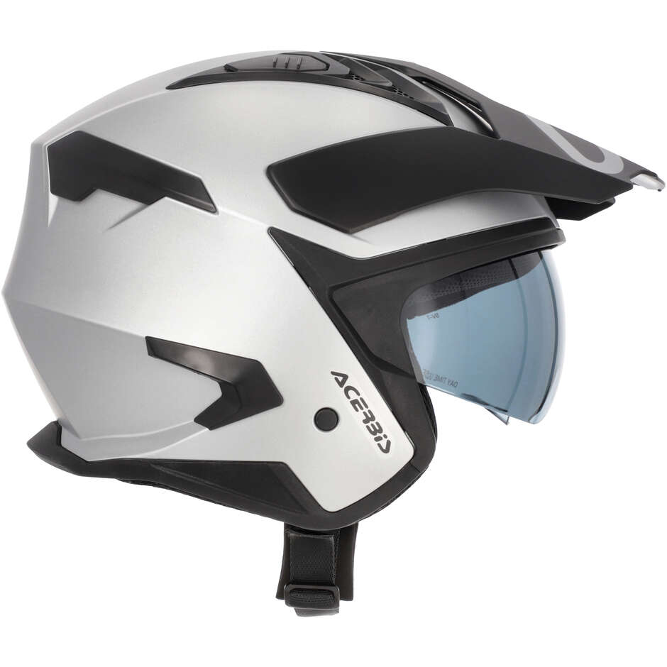 Casque Moto Jet Acerbis ARIA EVO METALLIC Argent