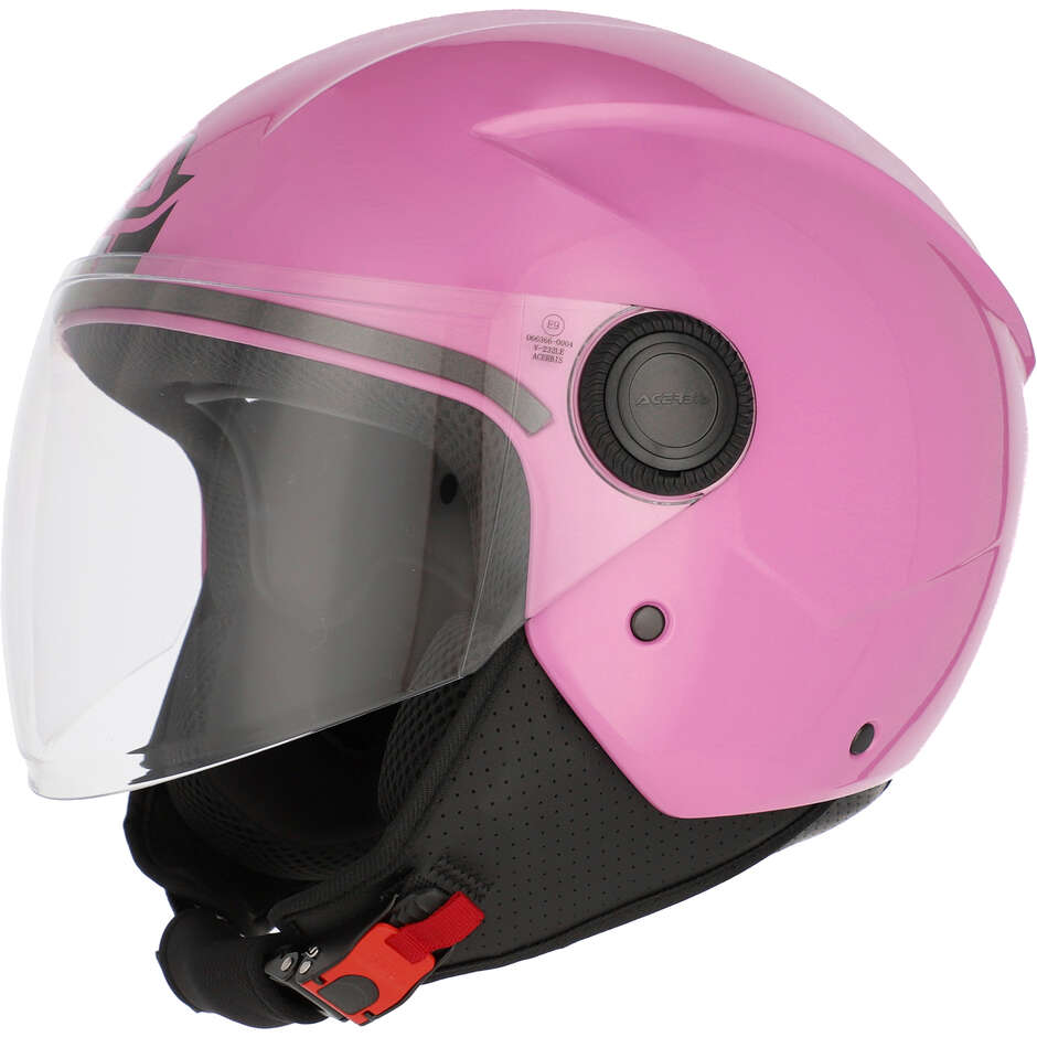 Casque Moto Jet ACERBIS BREZZA Rose