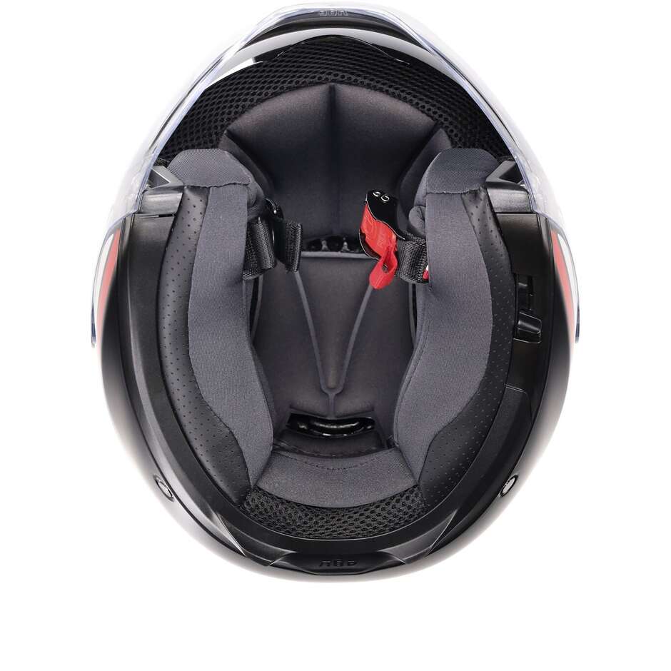 Casque Moto Jet AGV IRIDES BOLOGNA Noir Mat Tricolore