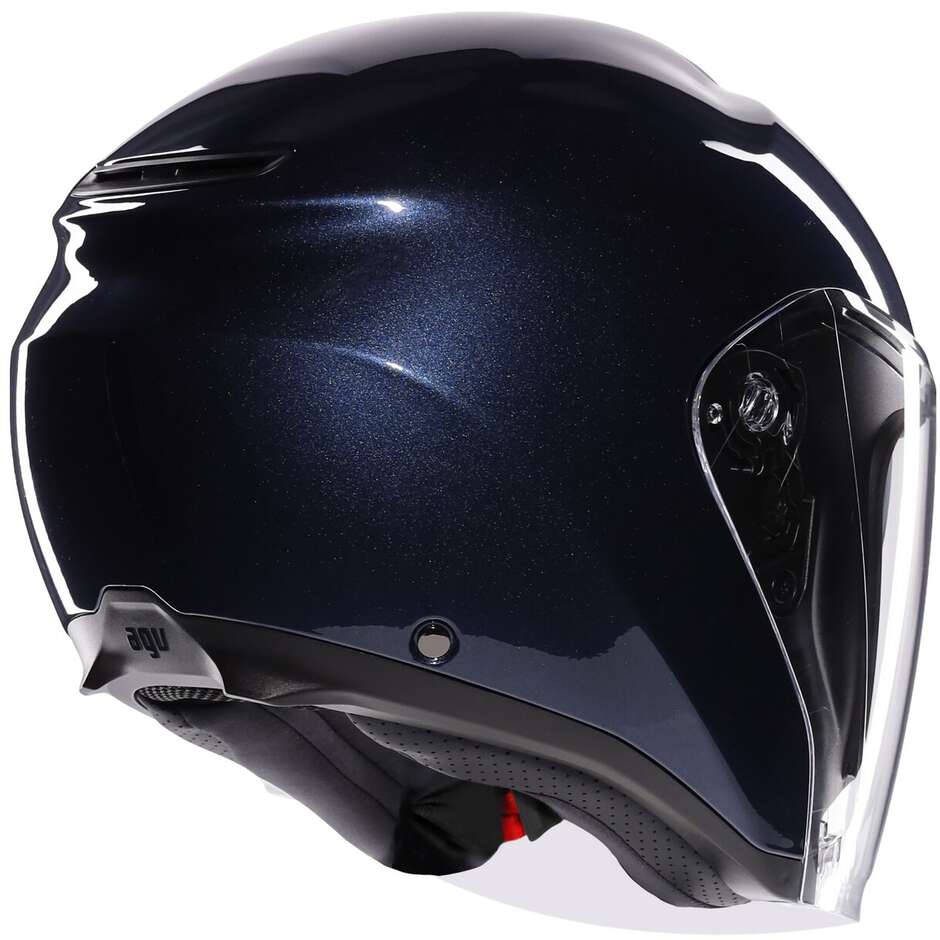 Casque moto Jet AGV IRIDES MONO Bleu Profond