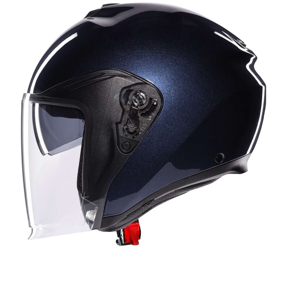Casque moto Jet AGV IRIDES MONO Bleu Profond