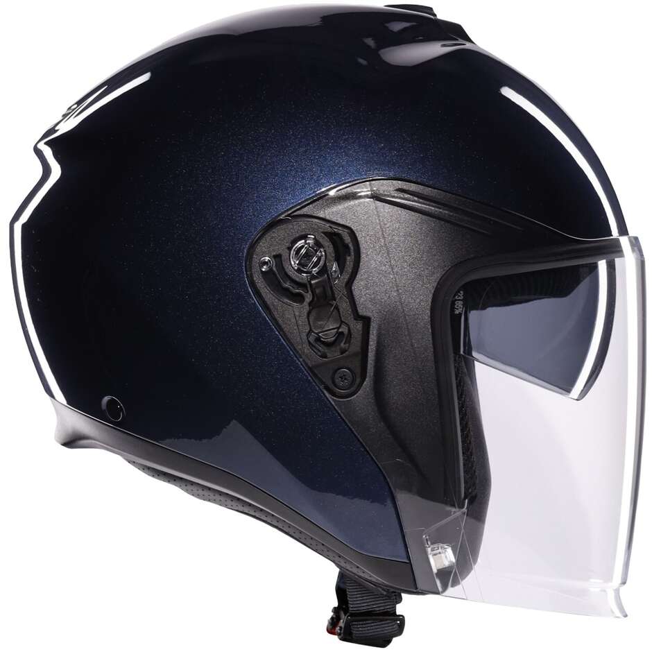 Casque moto Jet AGV IRIDES MONO Bleu Profond
