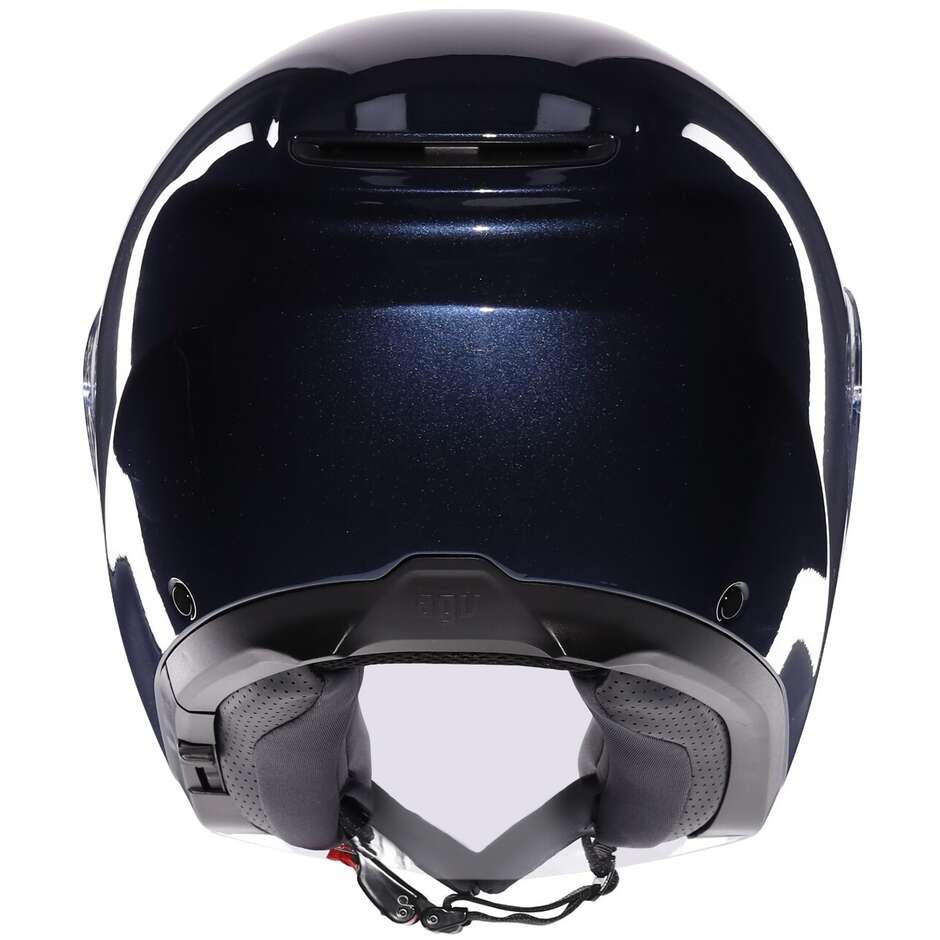 Casque moto Jet AGV IRIDES MONO Bleu Profond