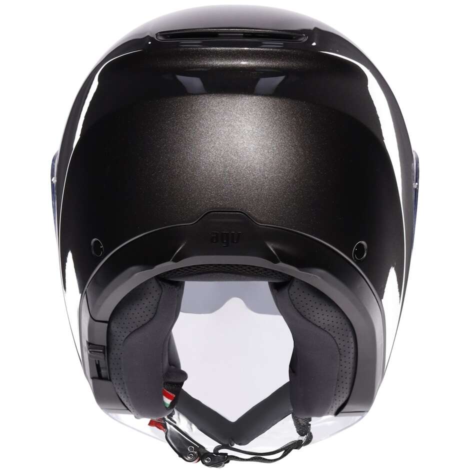 Casque moto Jet AGV IRIDES MONO Gris Asphalte