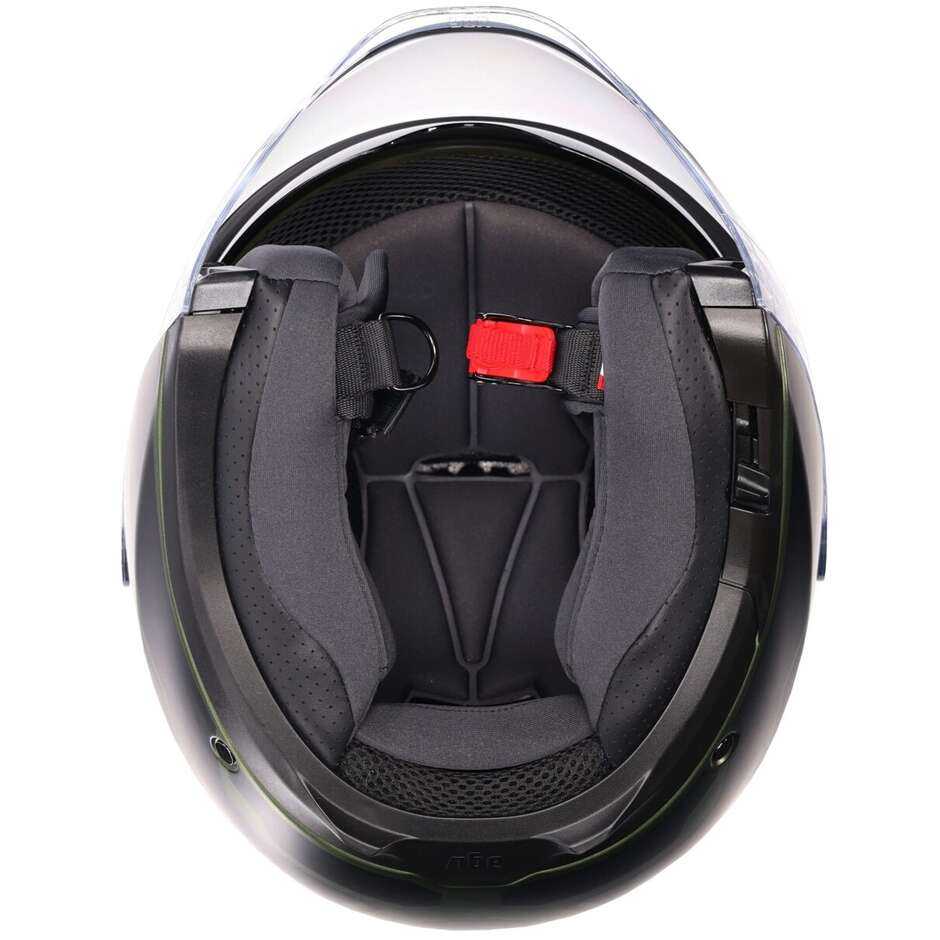 Casque Moto Jet AGV IRIDES SAKAI Vert Mat Noir