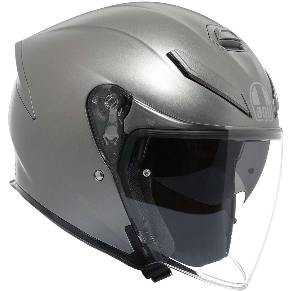 Casque moto Jet AGV K5 JET EVO MONO Gris Lune Mat