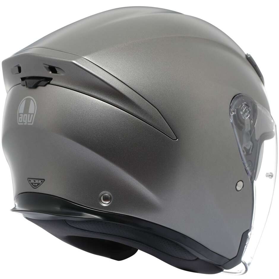 Casque moto Jet AGV K5 JET EVO MONO Gris Lune Mat