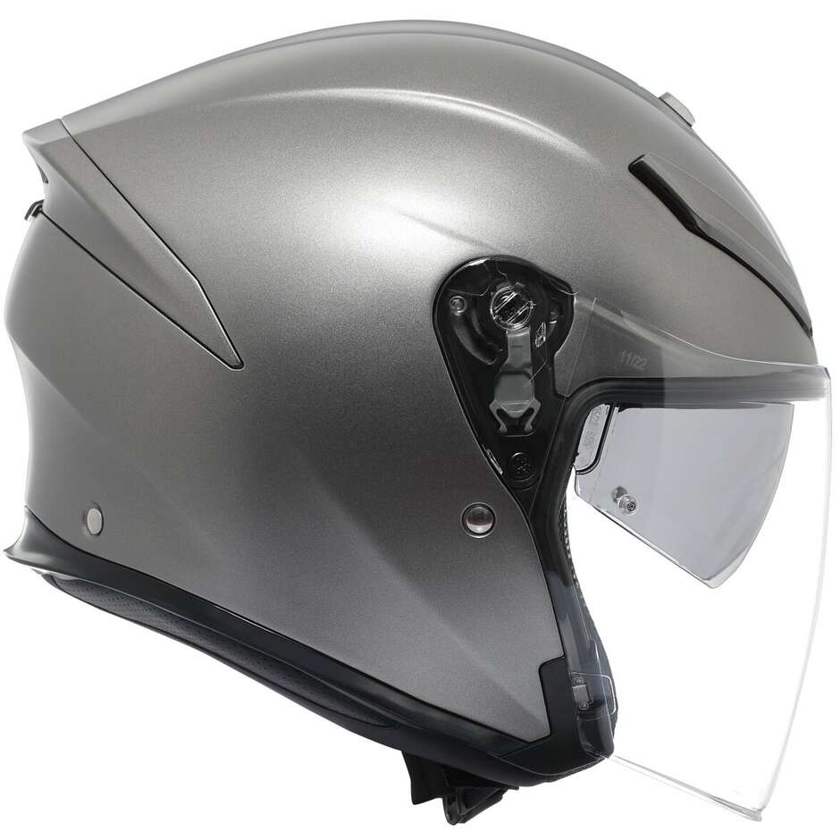Casque moto Jet AGV K5 JET EVO MONO Gris Lune Mat