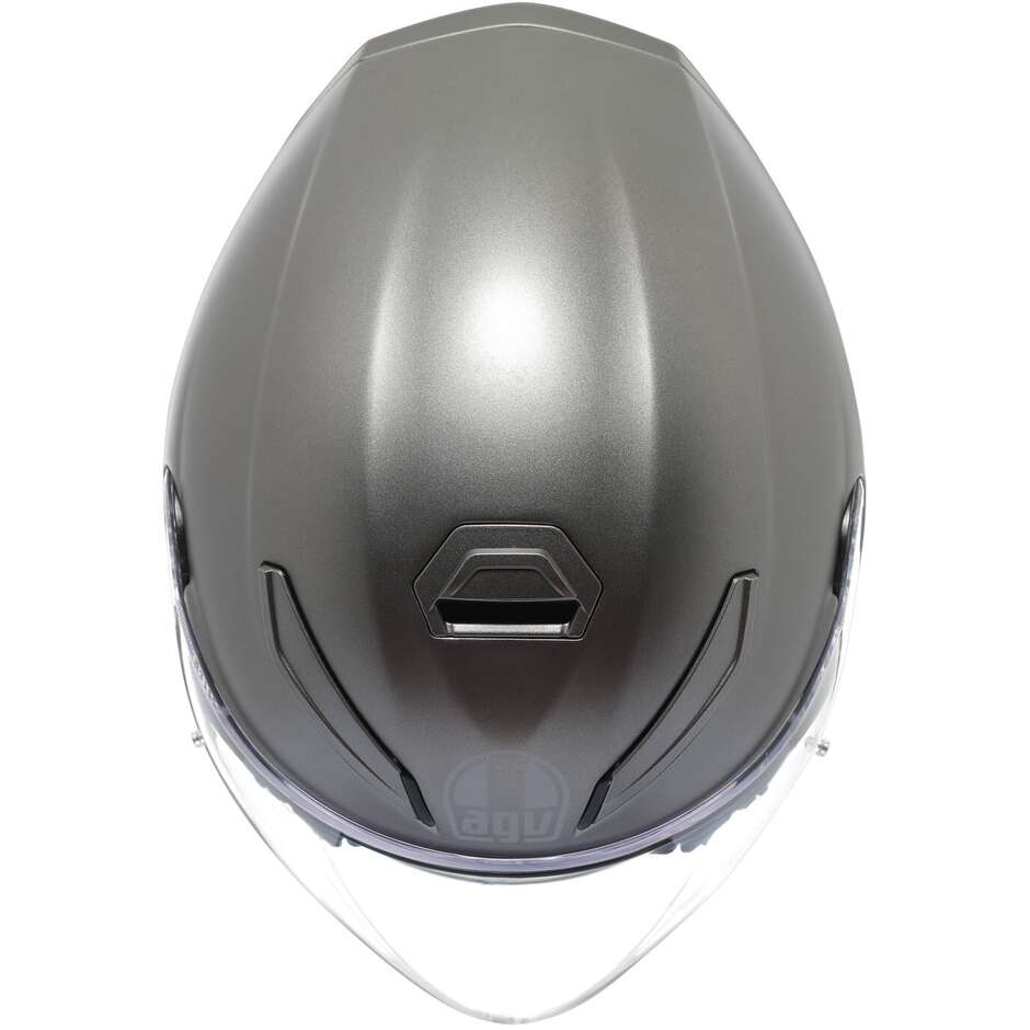 Casque moto Jet AGV K5 JET EVO MONO Gris Lune Mat
