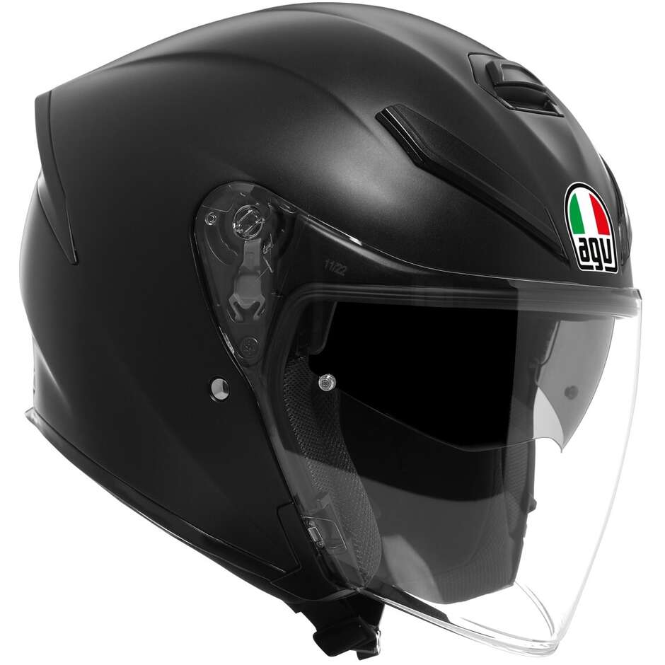 Casque Moto Jet AGV K5 JET EVO MONO Noir Mat