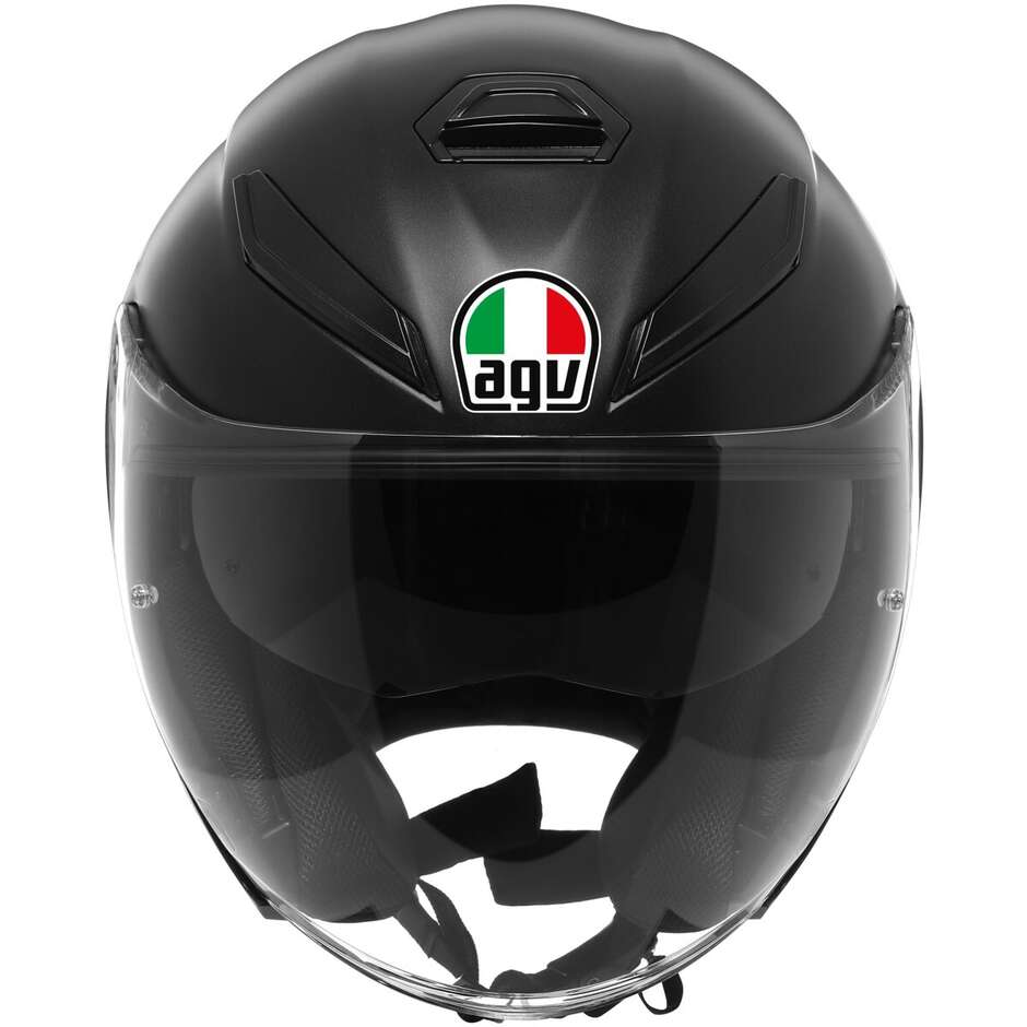 Casque Moto Jet AGV K5 JET EVO MONO Noir Mat