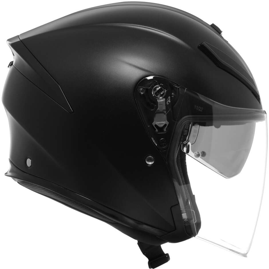 Casque Moto Jet AGV K5 JET EVO MONO Noir Mat