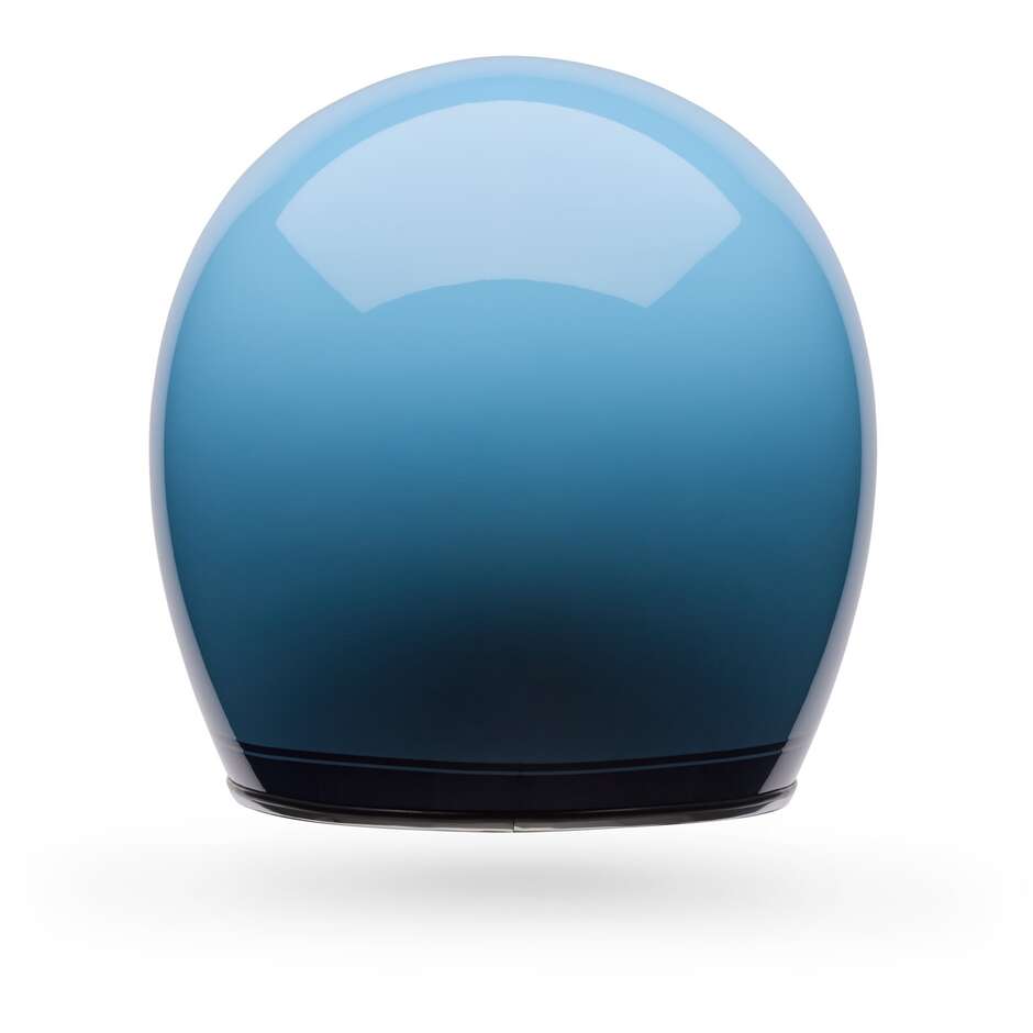 Casque moto jet Bell Custom 500 Crate, bleu glacier