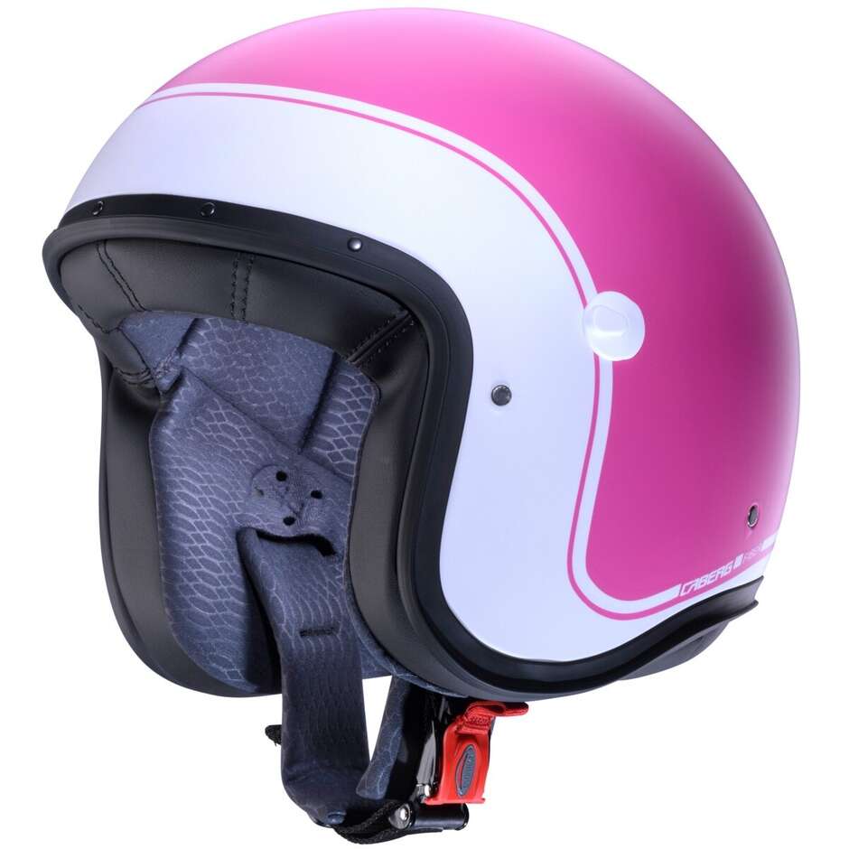 Casque Jet Freeride X Caberg - Homologué ECE 22.06, Léger (800g), Look Vintage, Fibre De Verre, Taille M