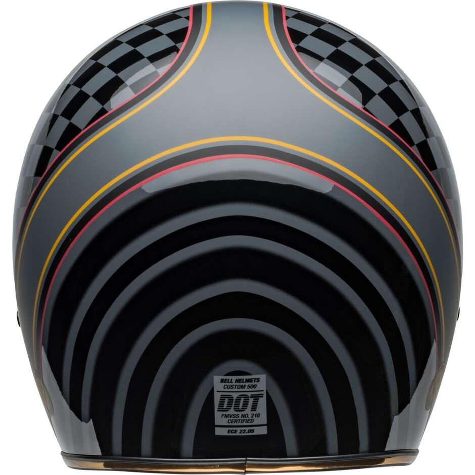 Casque Moto Jet Cafè Racer Bell CUSTOM 500 ROLAND SAND WREAKERS Noir Or Mat Brillant