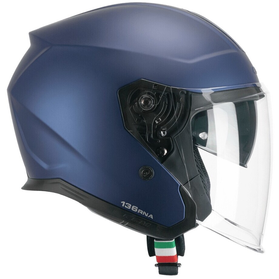 Casque Moto Jet CGM 136A RNA MONO Bleu Satin